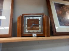 A Smiths art deco mantle clock COLLECT ONLY