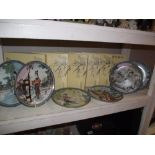 6 boxed Chinese Geisha girl collectors plates