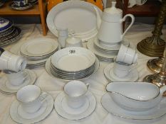Approximately 33 pieces of 'Crown Ming' tea and dinner ware, COLLECT ONLY.