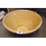 A large glazed terracotta bowl COLLECT ONLY