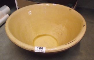 A large glazed terracotta bowl COLLECT ONLY