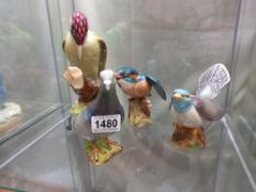 4 large Beswick bird figurines
