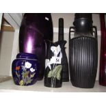 A mixed lot of vases COLLECT ONLY