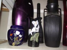 A mixed lot of vases COLLECT ONLY