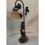 An art deco style draped nude figurine table lamp COLLECT ONLY
