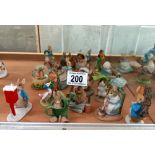 A quantity of figures of Beatrix Potter characters