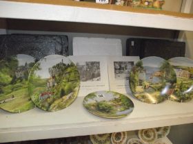 5 boxed Limoges collectors plates of places in France