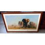 David Shepard OBE. A fine art print published by Solmon @whitehead . Titled the Ivory is Theirs.