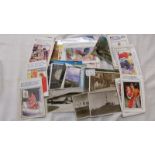 A box of miscellaneous postcards (approx 80 only a few have been photographed)