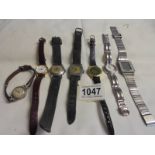 A quantity of vintage wristwatches for spare or repair.