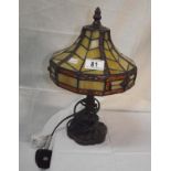 A leaded glass lamp COLLECT ONLY