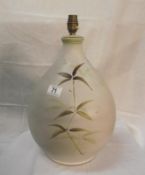 A large Holkham pottery table lamp (no shade) COLLECT ONLY