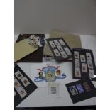 Two stamp albums - A Royal Wedding ring binder ready to be made up with a collection of stamps and