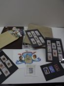 Two stamp albums - A Royal Wedding ring binder ready to be made up with a collection of stamps and