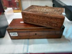 A Victorian box and another box