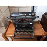 A vintage Imperial typewriter.