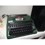 A silver reed vintage typewriter