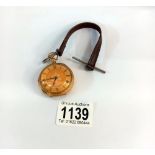 An 18ct gold Victorian pocket watch 1873? (total weight 62gms)