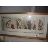 Framed Boris O'Klein print of dogs