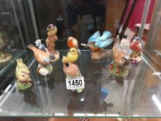 9 Royal Worcester bird figurines
