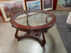 A glass topped coffee table, COLLECT ONLY.