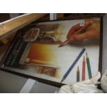 A framed castle Eden Ale advertising print COLLECT ONLY
