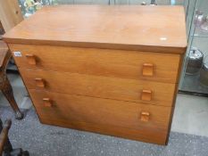 A teak Stag four drawer chest. COLLECT ONLY.