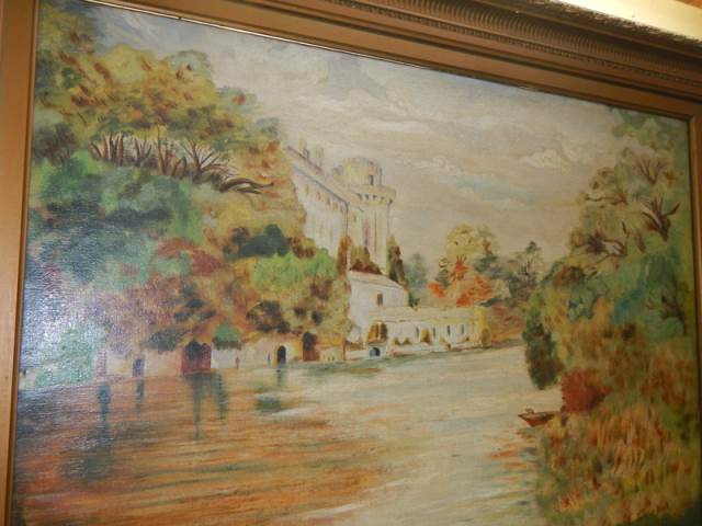 A good oil on canvas river with castle scene signed James A Beck. COLLECT ONLY. - Image 3 of 3