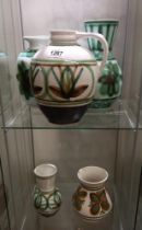 5 Rye Cinque pottery vases