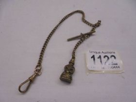 A Gent's Albert watch chain with fob.