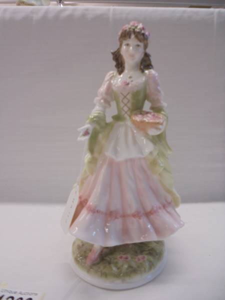 Two Royal Worcester Country Days collection figurines, The Queen of the May and The Village Bride. - Image 4 of 5