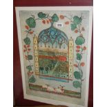 A limited edition framed and glazed Indian print, 108/200, COLLECT ONLY.