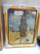 A framed limited edition Vincent Van Gogh print with certificate, COLLECT ONLY.