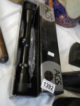 A boxed GS air gunner rifle scope.