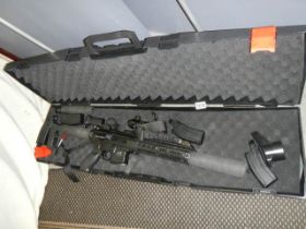A cased Sig Sauer MCX CO2 air rifle, COLLECT ONLY.