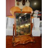 A Victorian mahogany toilet mirror, COLLECT ONLY.