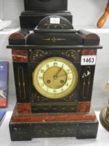 An old slate mantel clock, COLLECT ONLY.