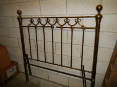A solid brass headboard, COLLECT ONLY.