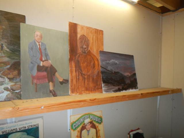 A quantity of paintings on wood, COLLECT ONLY. - Image 4 of 4