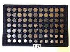 A full tray of interesting coinage