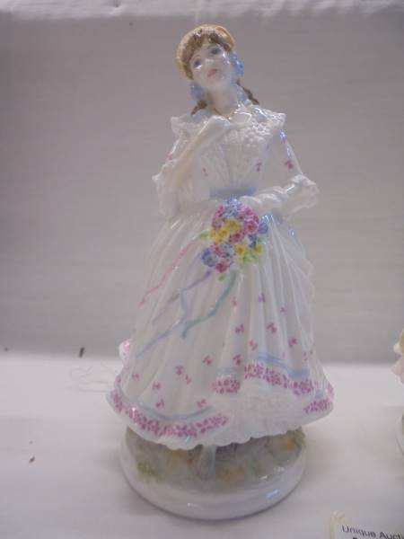 Two Royal Worcester Country Days collection figurines, The Queen of the May and The Village Bride. - Image 2 of 5