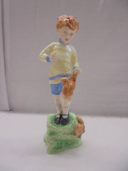 Four Royal Worcester Months of the Year figurines - October, November, December, January. - Image 8 of 9