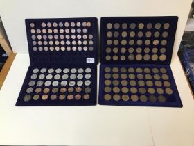 3 trays of old coinage