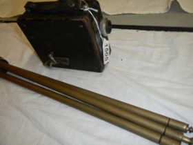A Corona early cine camera with original tripod stand, COLLECT ONLY.
