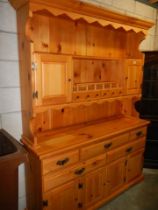 A good solid pine kitchen dresser, COLLECT ONLY.