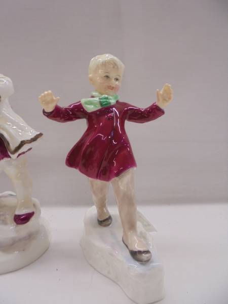 Four Royal Worcester Months of the Year figurines - October, November, December, January. - Image 2 of 9