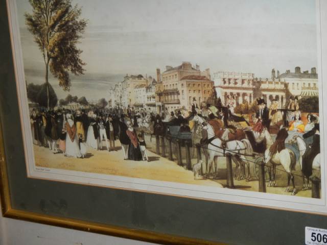 A framed and glazed print depicting Hyde Park Corner, COLLECT ONLY. - Image 2 of 2