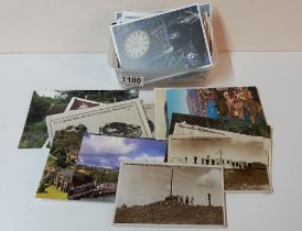 A box of miscellaneous postcards (approximately 80 only a few have been photographed)