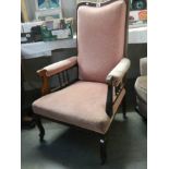 An Edwardian armchair in good condition, COLLECT ONLY