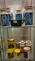 2 shelves of Portmeirion pottery etc.